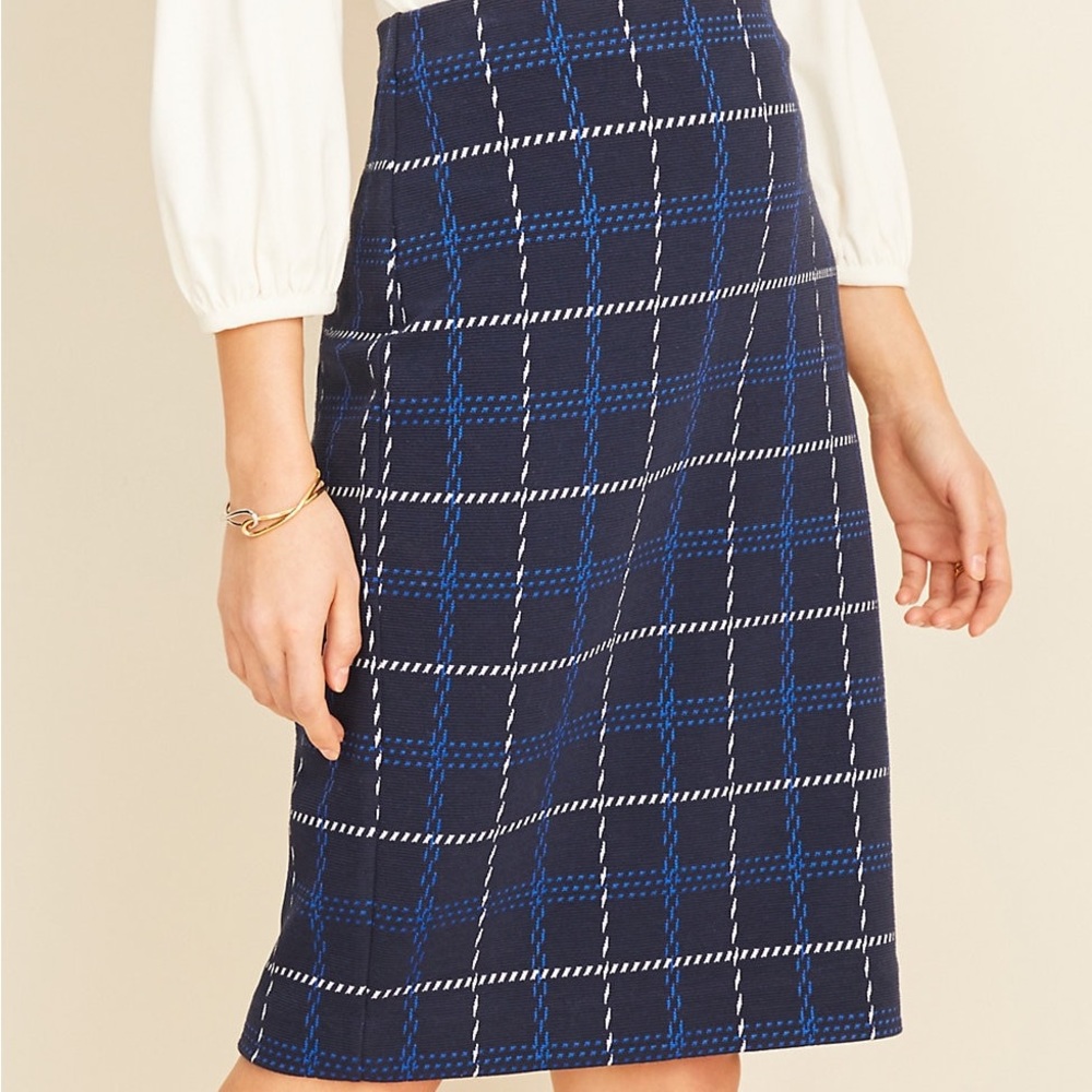 Ann Taylor Knit Skirt Navy SP